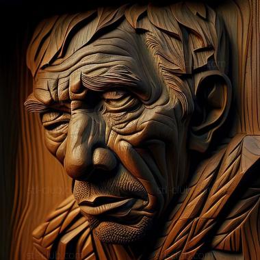 3D model Allan RBanks American artist (STL)